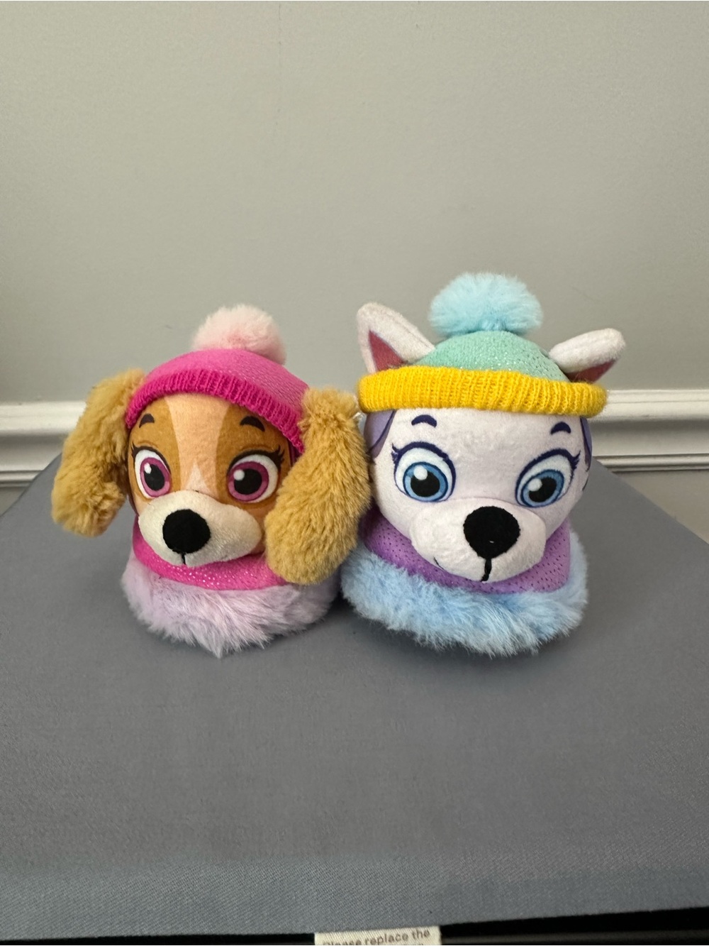 Paw Patrol Skye Everest Slippers Toddler 11/12 Pink Purple 3D Plush